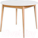 Миниатюра изображения товара Обеденный стол ТехКомПро Арека КС950 / 121724 (бук/тон 1/подстолье тон 2/ножка 8)