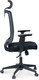 Миниатюра изображения товара Кресло офисное Norden London Office / JZR1008H-BL005-DWB103 (черный/черный/черный)