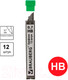 Миниатюра изображения товара Набор грифелей для карандаша Brauberg Hi-Polymer / 180446 (12шт)