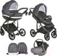 Миниатюра изображения товара Детская универсальная коляска Tutis Mimi Style 3 в 1 / 1103042 (Black Marble)