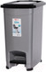 Миниатюра изображения товара Контейнер для мусора Эльфпласт Slim EP557 (10л, серый/черный)
