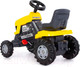 Миниатюра изображения товара Каталка детская Полесье Turbo Трактор с педалям / 89311 (желтый)