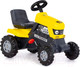 Миниатюра изображения товара Каталка детская Полесье Turbo Трактор с педалям / 89311 (желтый)