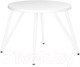 Миниатюра изображения товара Обеденный стол Millwood Женева 2 Л D90 / 90x90x75 (белый/металл белый)