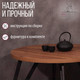 Миниатюра изображения товара Обеденный стол Millwood Женева 2 Л D90 / 90x90x75 (дуб табачный Craft/металл черный)