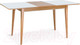 Миниатюра изображения товара Обеденный стол ТехКомПро Арека ПРС 80x120-160 (бук/стекло/тон 2/ножка 7)