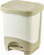 Миниатюра изображения товара Контейнер для мусора Эльфпласт Бинго EP203 (18л, слоновая кость/бежевый)
