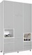 Миниатюра изображения товара Шкаф Polini Kids Mirum 2335 трехсекционный / 0002121.146 (белый/серый)
