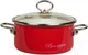 Миниатюра изображения товара Кастрюля СтальЭмаль Bon Appetit 8SD225S (вишневый)