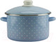 Миниатюра изображения товара Кастрюля Эмаль Горох мелкий-К 04-Б1614/6М (голубой)