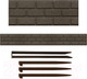 Миниатюра изображения товара Бордюр садовый Multy Home Bricks EU5000060-6 (коричневый)