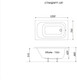 Миниатюра изображения товара Ванна акриловая Triton Стандарт 120x70 (с ножками, экраном и сифоном)