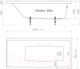 Миниатюра изображения товара Ванна акриловая Triton Джена 150x70 (с каркасом)