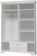 Миниатюра изображения товара Шкаф Bravo Мебель Грация ШР-4 2 ящика 2 зеркала (белый)