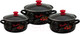 Миниатюра изображения товара Набор кастрюль КМЗ Болоньезе 1 Экстра (3шт, черный)