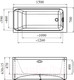 Миниатюра изображения товара Ванна акриловая Radomir Агата 150x70 / 2-01-0-0-1-224Р