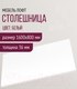 Миниатюра изображения товара Столешница для стола Millwood 160x80 (белый)