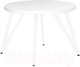Миниатюра изображения товара Обеденный стол Millwood Женева 2 Л D110 / 110x110x75 (белый/металл белый)