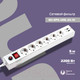 Миниатюра изображения товара Сетевой фильтр Buro BU-SP5USB 2A-W (5м, 6 розеток, белый)