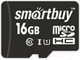 Миниатюра изображения товара Карта памяти SmartBuy MicroSDHC (Class 10) 16GB (SB16GBSDCL10-00)