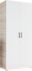 Миниатюра изображения товара Шкаф Горизонт Мебель Victor (сонома/белый)