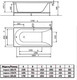 Миниатюра изображения товара Ванна акриловая Alba Spa Impero 160x70