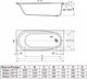 Миниатюра изображения товара Ванна акриловая Alba Spa Baline 170x70 (с экраном)