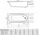 Миниатюра изображения товара Ванна акриловая Alba Spa Baline 150x70 (с экраном)