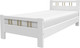 Миниатюра изображения товара Односпальная кровать Bravo Мебель Вероника 3 90x200 (белый античный)