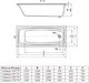 Миниатюра изображения товара Ванна акриловая Alba Spa Valencia 160x70 R (2 экрана)