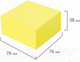 Миниатюра изображения товара Блок для записей Brauberg Неоновый / 111352 (желтый)