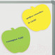 Миниатюра изображения товара Блок для записей Brauberg Неоновый. Яблоко / 126693