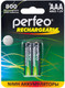 Миниатюра изображения товара Комплект аккумуляторов Perfeo АAA800mAh/2BL (2шт)