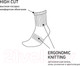 Миниатюра изображения товара Носки Jogel Essential High Cushioned Socks / JE4SO0421.00 (р-р 35-38, белый)