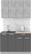 Миниатюра изображения товара Кухонный гарнитур Интерлиния Мила Лайт 1.2 (бетон/антрацит/травертин)