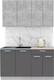 Миниатюра изображения товара Кухонный гарнитур Интерлиния Мила Лайт 1.4 (бетон/антрацит/травертин)