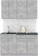 Миниатюра изображения товара Кухонный гарнитур Интерлиния Мила Лайт 1.4-60 (бетон/бетон/кастилло темный)