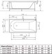 Миниатюра изображения товара Ванна акриловая Alba Spa Impero 170x75 (2 экрана и ножки)