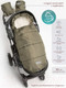 Миниатюра изображения товара Конверт детский Amarobaby Snowy Travel / AMARO-6101-HK (хаки)