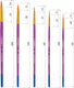 Миниатюра изображения товара Набор кистей Юнландия Синтетика / 200895 (5шт)