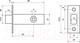 Миниатюра изображения товара Защелка врезная Аллюр АРТ LB45-6 SN (матовый никель)