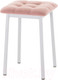 Миниатюра изображения товара Табурет AMC Comfort 7.5.7 (ткань розовый/серебристый)