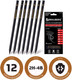 Миниатюра изображения товара Набор простых карандашей Brauberg Black Jack / 180620 (12шт)