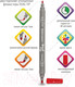 Миниатюра изображения товара Фломастеры Brauberg Premium Dual-Tip / 151946 (10шт)