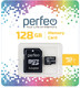 Миниатюра изображения товара Карта памяти Perfeo MicroSDXC 128GB (Class 10) + адаптер / PF128GMCSX10U1A