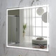 Миниатюра изображения товара Зеркало Пекам Greta 100x80 / greta-100x80spcl (с подсветкой, подогревом, сенсором на прикосновение и часами)