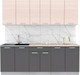 Миниатюра изображения товара Кухонный гарнитур Интерлиния Мила Лайт 2.2 (вудлайн кремовый/антрацит/бискайская сосна)