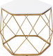 Миниатюра изображения товара Журнальный столик РасГар Арена (золото/белый)