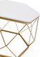 Миниатюра изображения товара Журнальный столик РасГар Арена (золото/белый)
