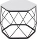 Миниатюра изображения товара Журнальный столик РасГар Арена (черный/белый)
